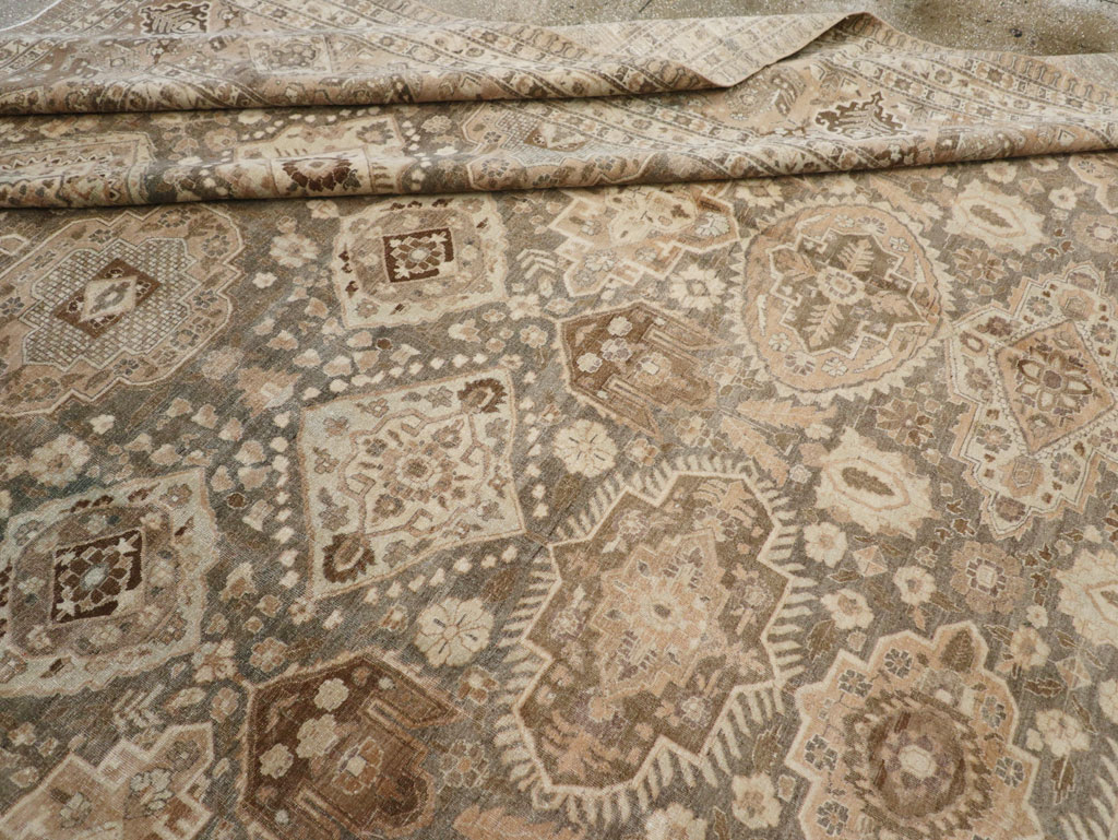 Antique Persian Tabriz Carpet, No.24472 - Staging