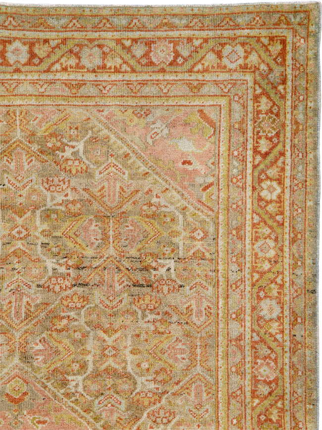 Antique Persian Mahal Rug, No.24480 - Staging