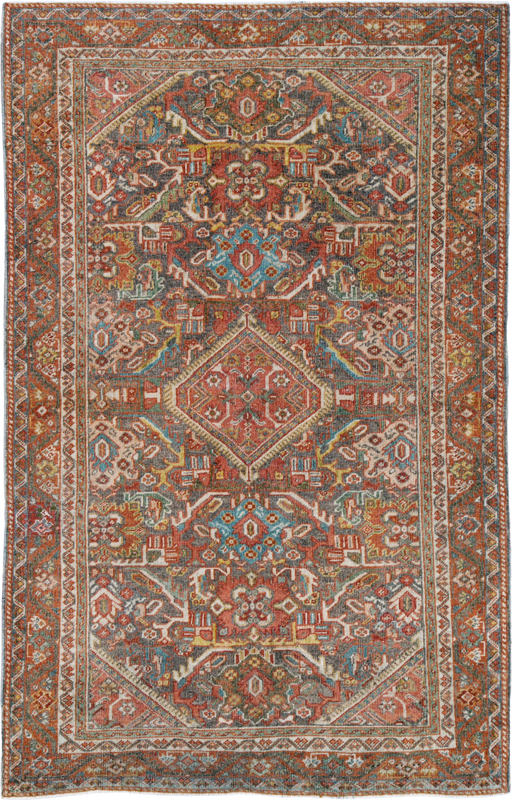 Antique Persian Mahal Rug, No.24481 - Staging