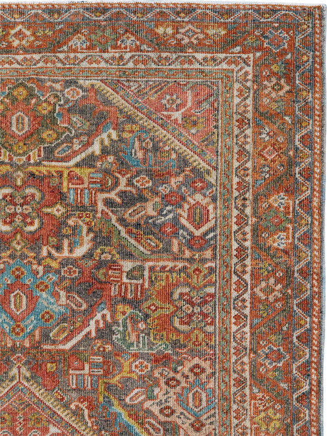 Antique Persian Mahal Rug, No.24481 - Staging