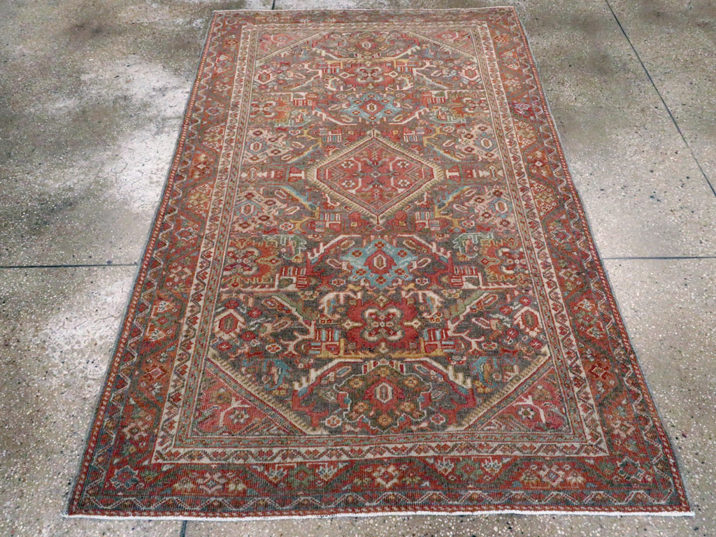 Antique Persian Mahal Rug, No.24481 - Staging