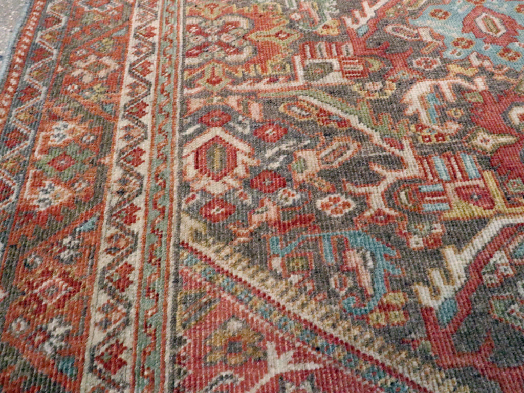 Antique Persian Mahal Rug, No.24481 - Staging