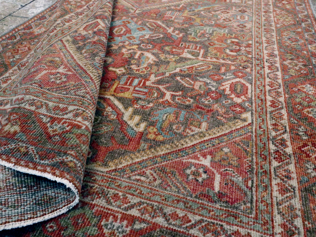 Antique Persian Mahal Rug, No.24481 - Staging
