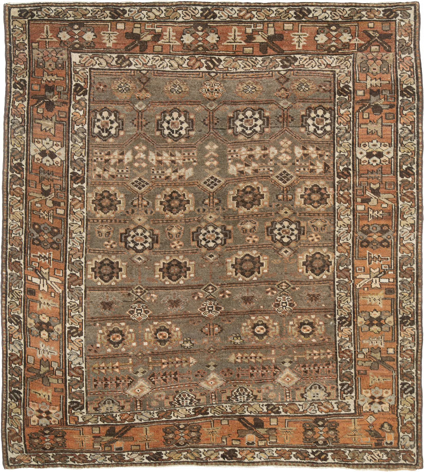 Antique Persian Kurdish Carpet, No.24486 - Staging