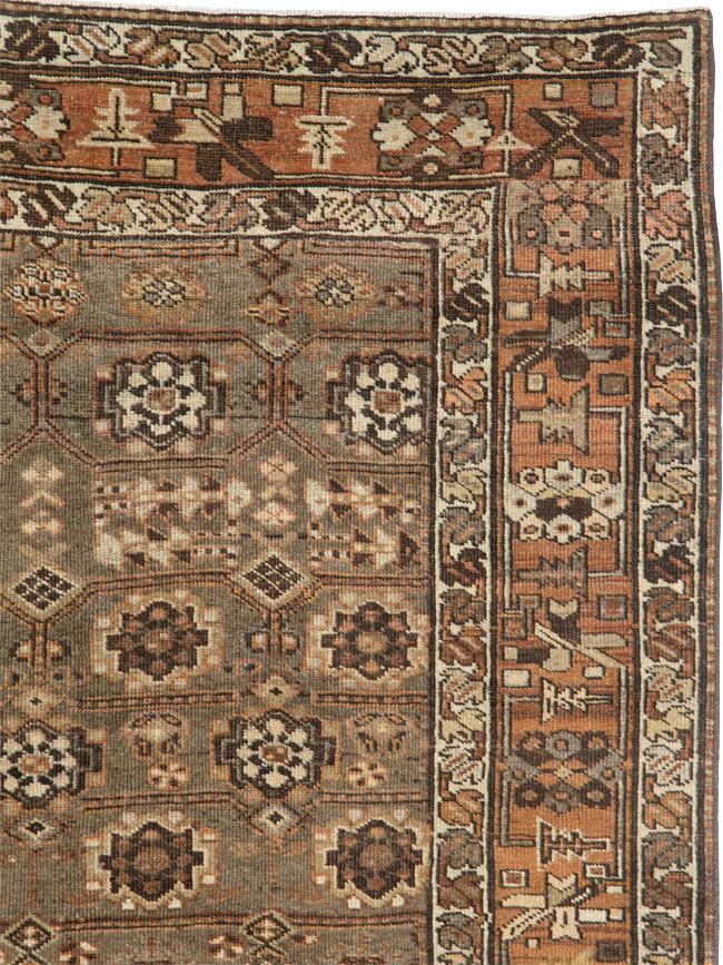 Antique Persian Kurdish Carpet, No.24486 - Staging