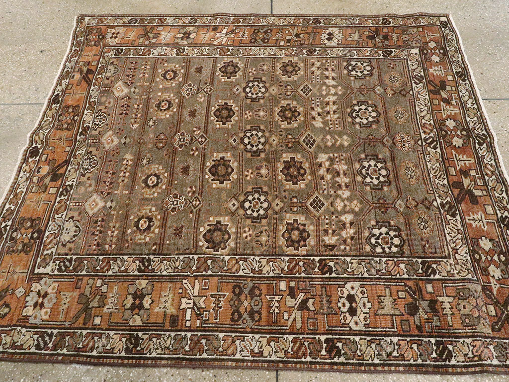 Antique Persian Kurdish Carpet, No.24486 - Staging
