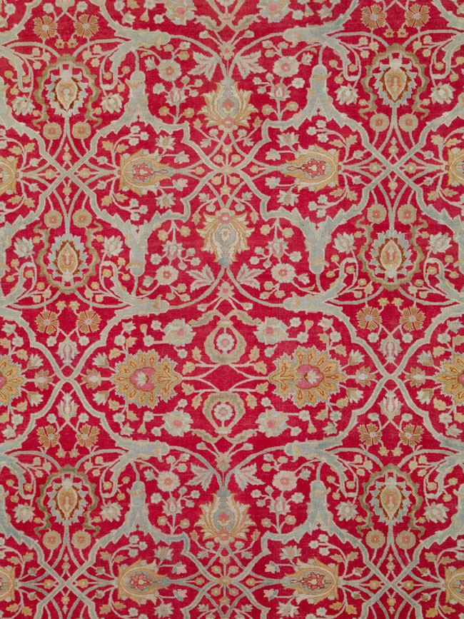 Antique Persian Tabriz Carpet, No.24493 - Staging