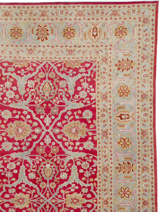 Antique Persian Tabriz Carpet, No.24493 - Staging