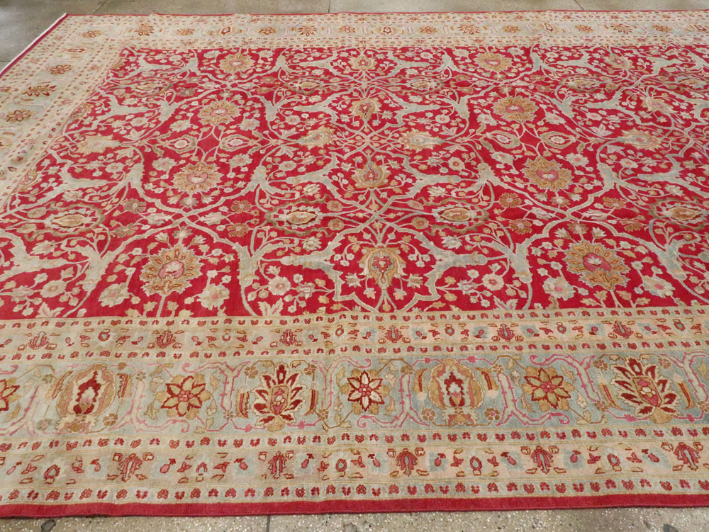 Antique Persian Tabriz Carpet, No.24493 - Staging