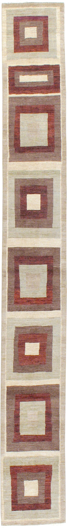 Modern Persian Tabriz Runner, No.24495 - Staging