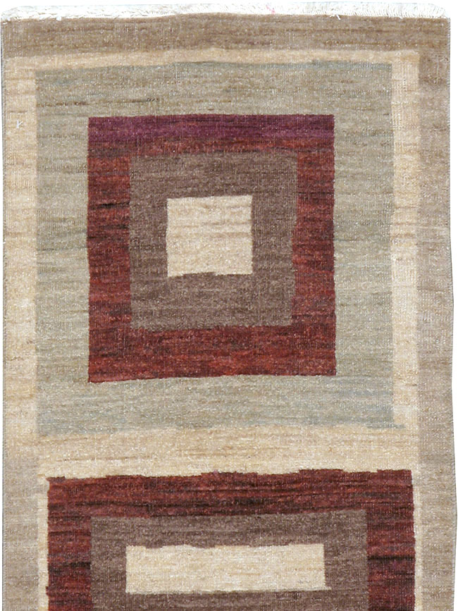 Modern Persian Tabriz Runner, No.24495 - Staging