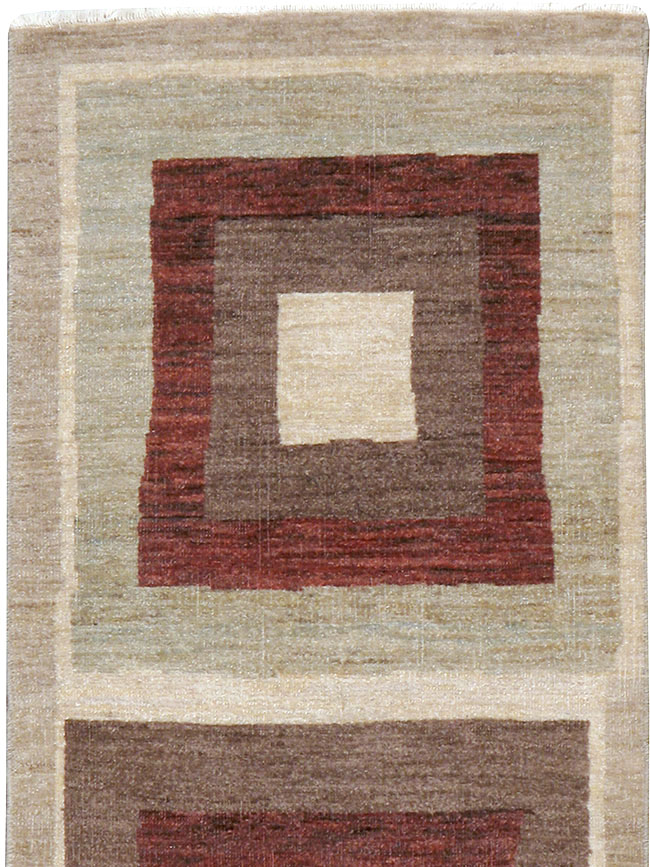 Modern Persian Tabriz Runner, No.24495 - Staging