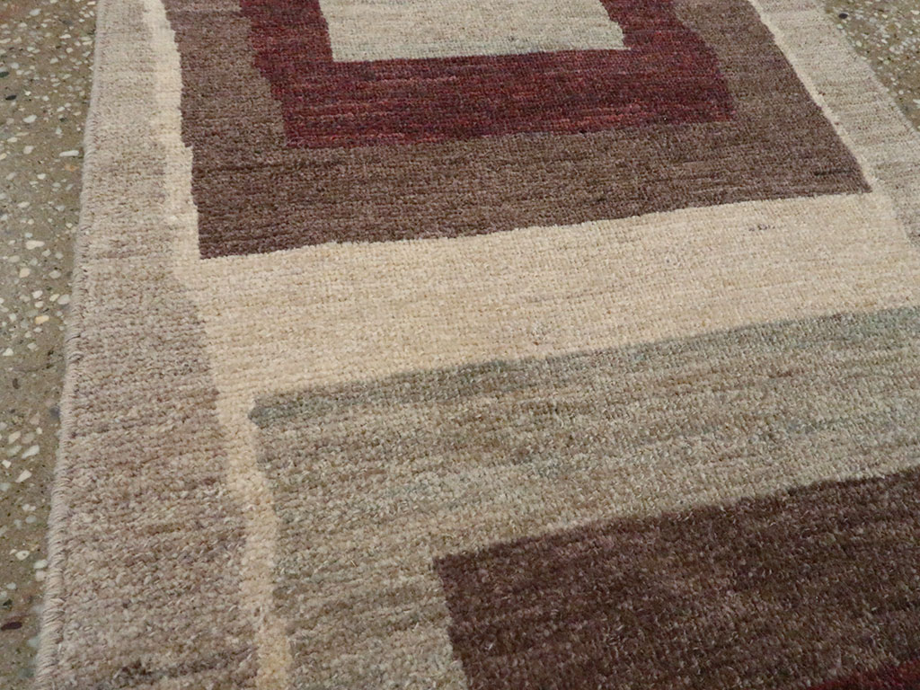 Modern Persian Tabriz Runner, No.24496 - Staging