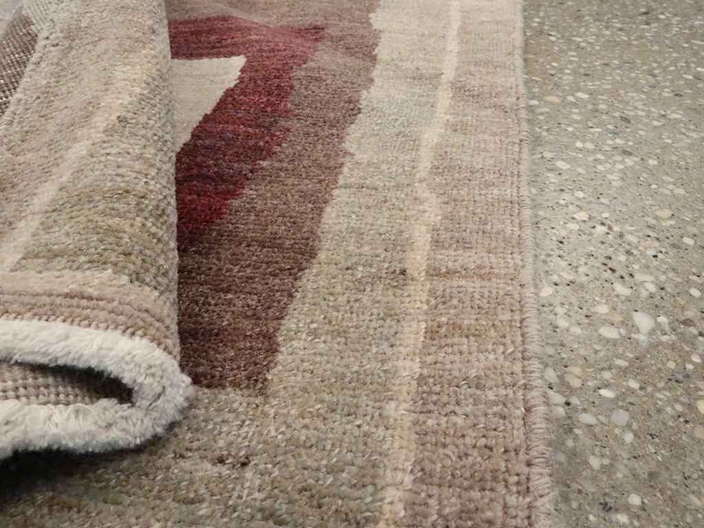 Modern Persian Tabriz Runner, No.24496 - Staging