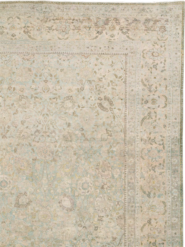 Antique Persian Tabriz Carpet, No.24516 - Staging