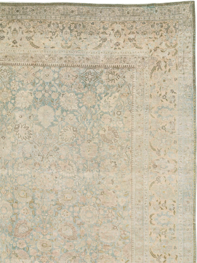 Antique Persian Tabriz Carpet, No.24516 - Staging