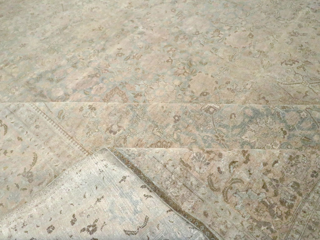 Antique Persian Tabriz Carpet, No.24516 - Staging