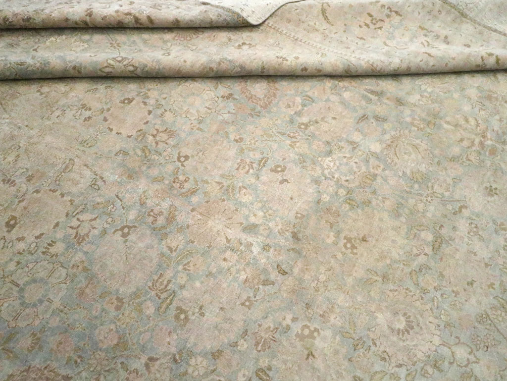 Antique Persian Tabriz Carpet, No.24516 - Staging