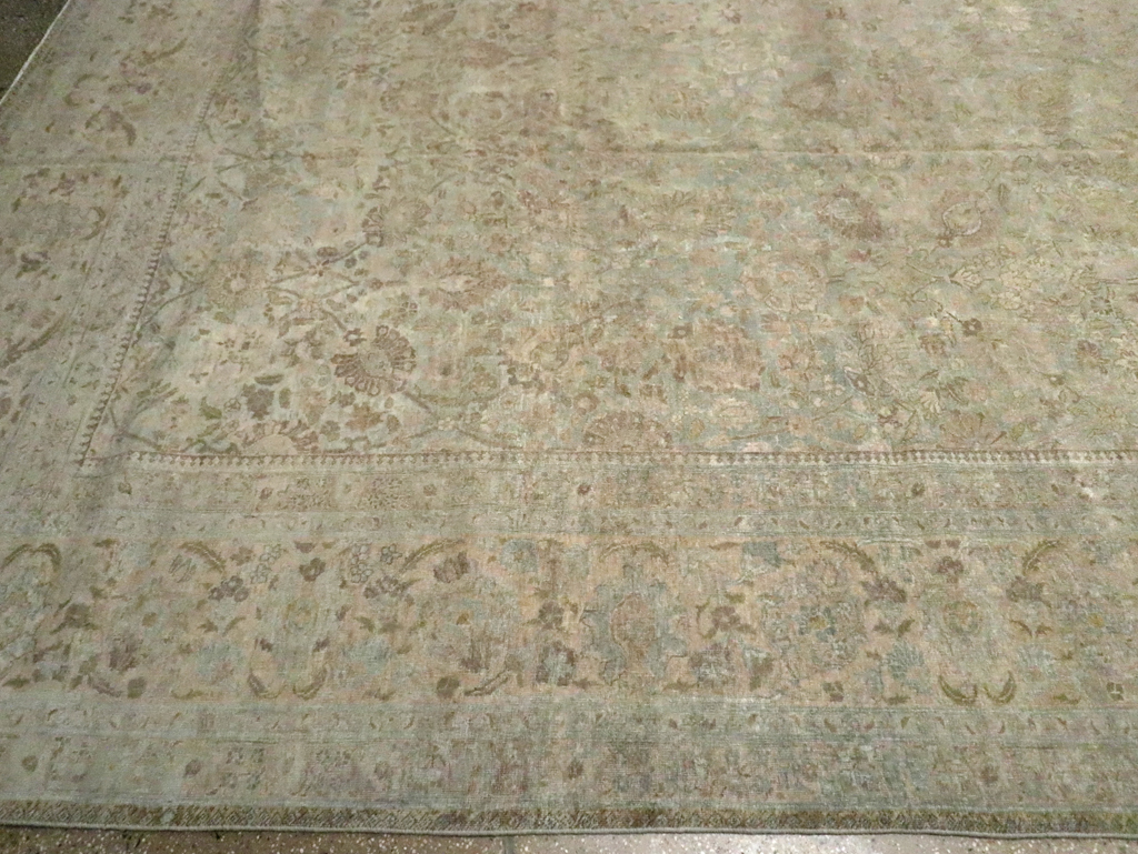 Antique Persian Tabriz Carpet, No.24516 - Staging