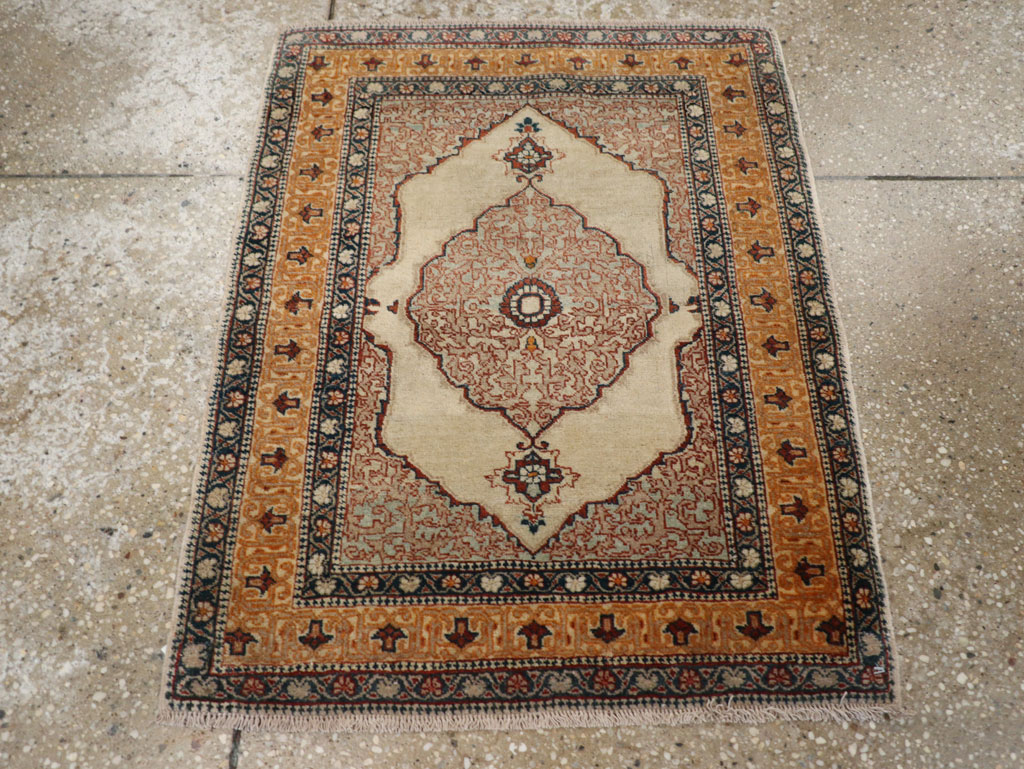 Antique Persian Tabriz Haji Jalili Rug, No.24518 - Staging