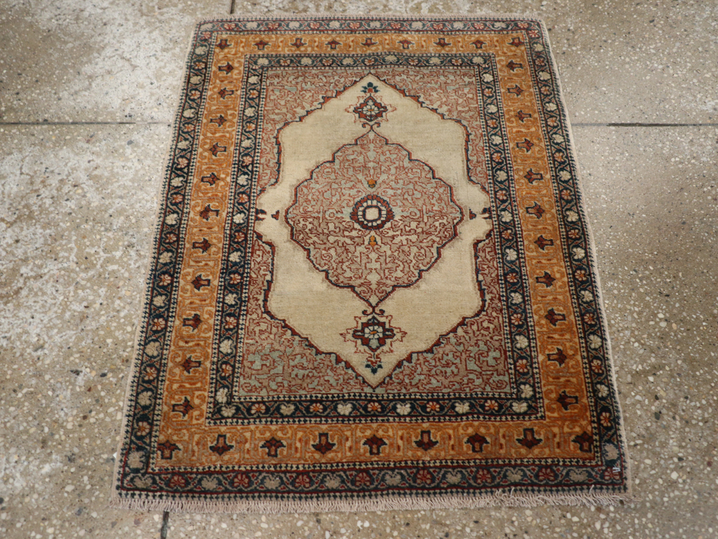 Antique Persian Tabriz Haji Jalili Rug, No.24518 - Staging