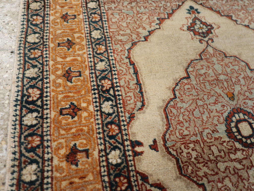 Antique Persian Tabriz Haji Jalili Rug, No.24518 - Staging