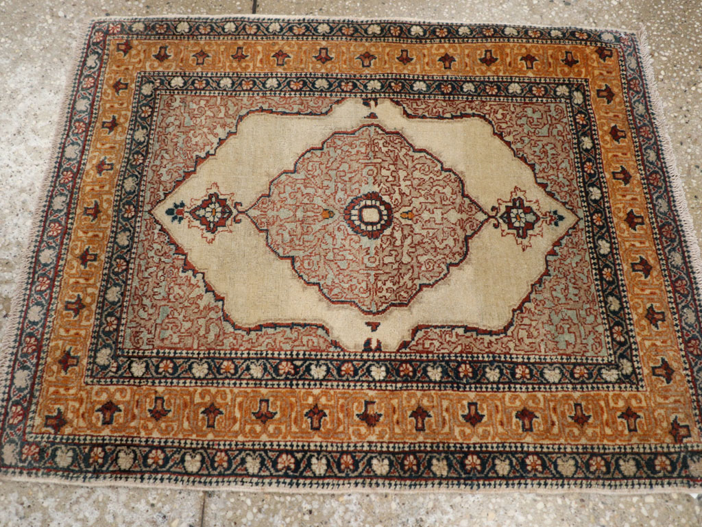 Antique Persian Tabriz Haji Jalili Rug, No.24518 - Staging