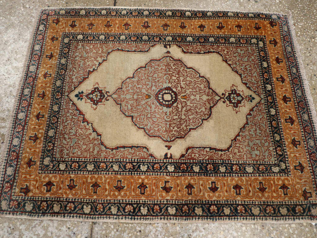 Antique Persian Tabriz Haji Jalili Rug, No.24518 - Staging