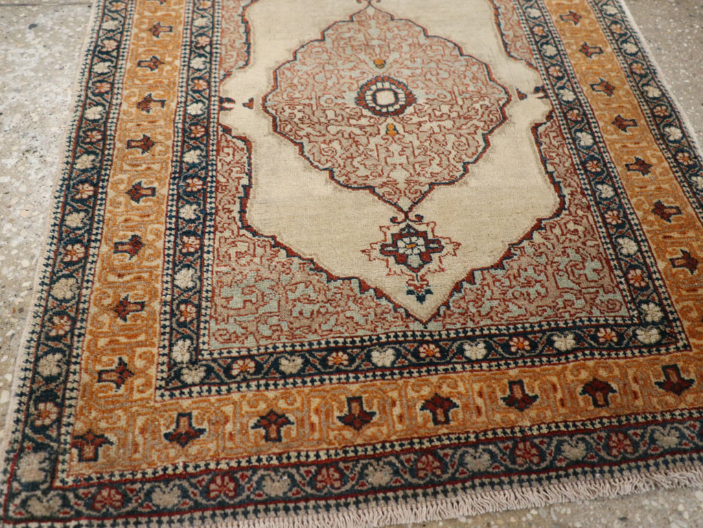 Antique Persian Tabriz Haji Jalili Rug, No.24518 - Staging