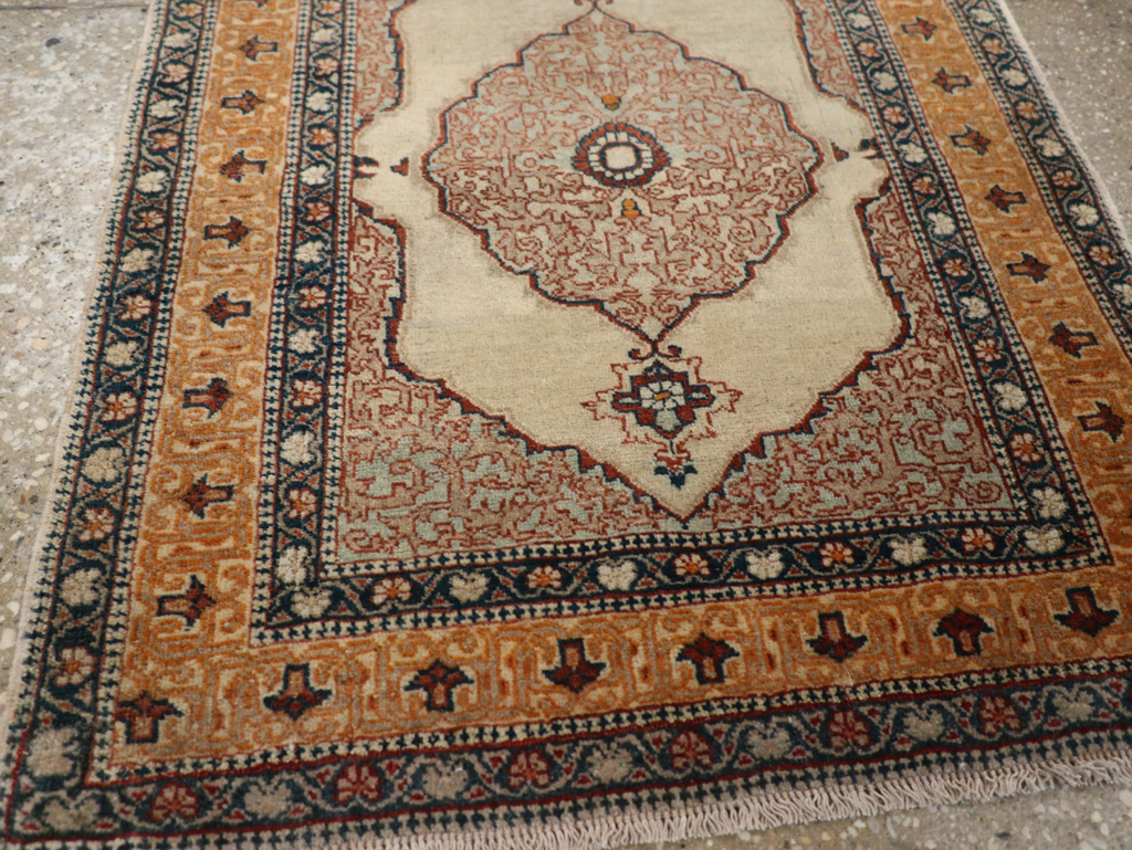 Antique Persian Tabriz Haji Jalili Rug, No.24518 - Staging