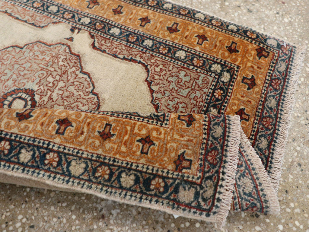 Antique Persian Tabriz Haji Jalili Rug, No.24518 - Staging