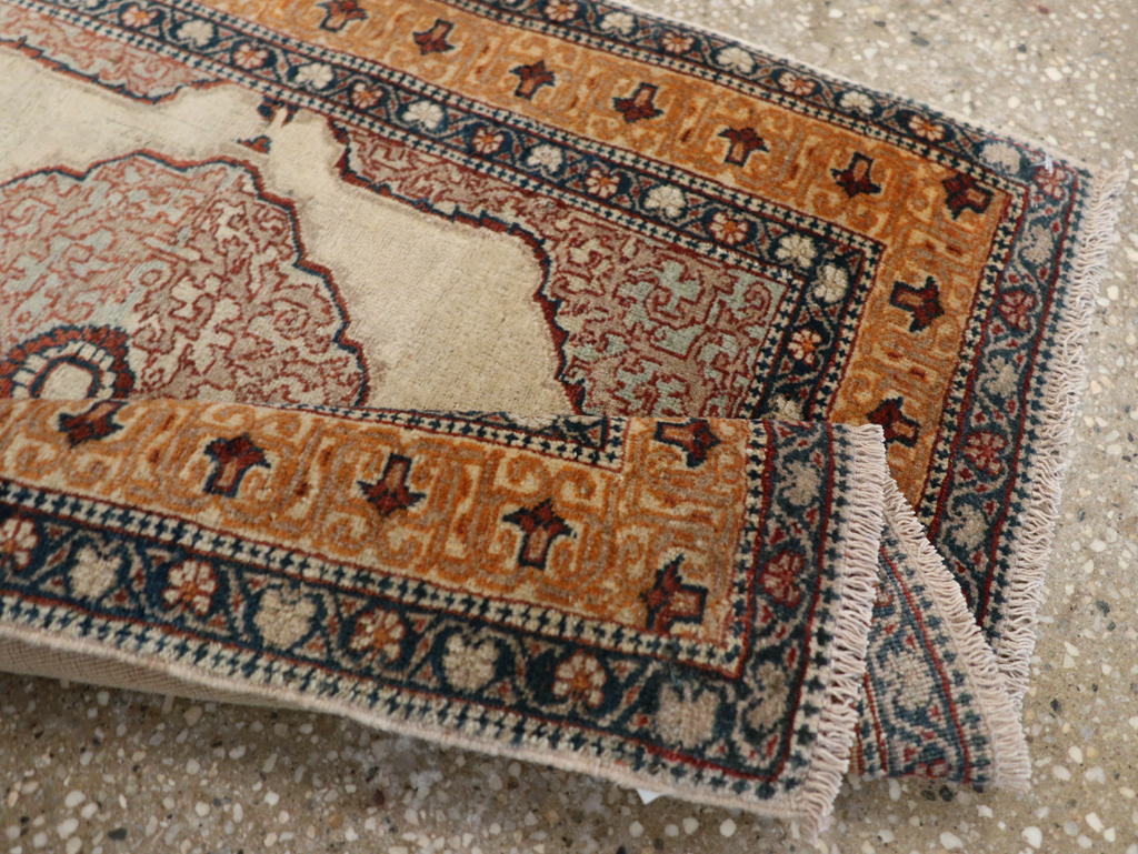 Antique Persian Tabriz Haji Jalili Rug, No.24518 - Staging