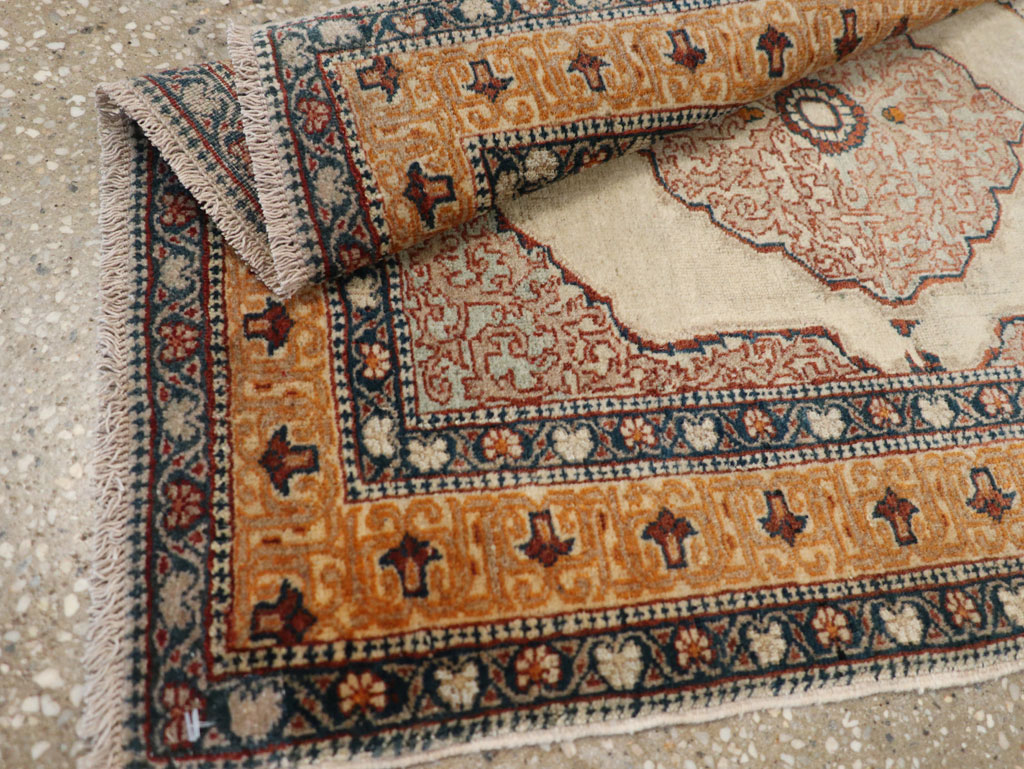 Antique Persian Tabriz Haji Jalili Rug, No.24518 - Staging