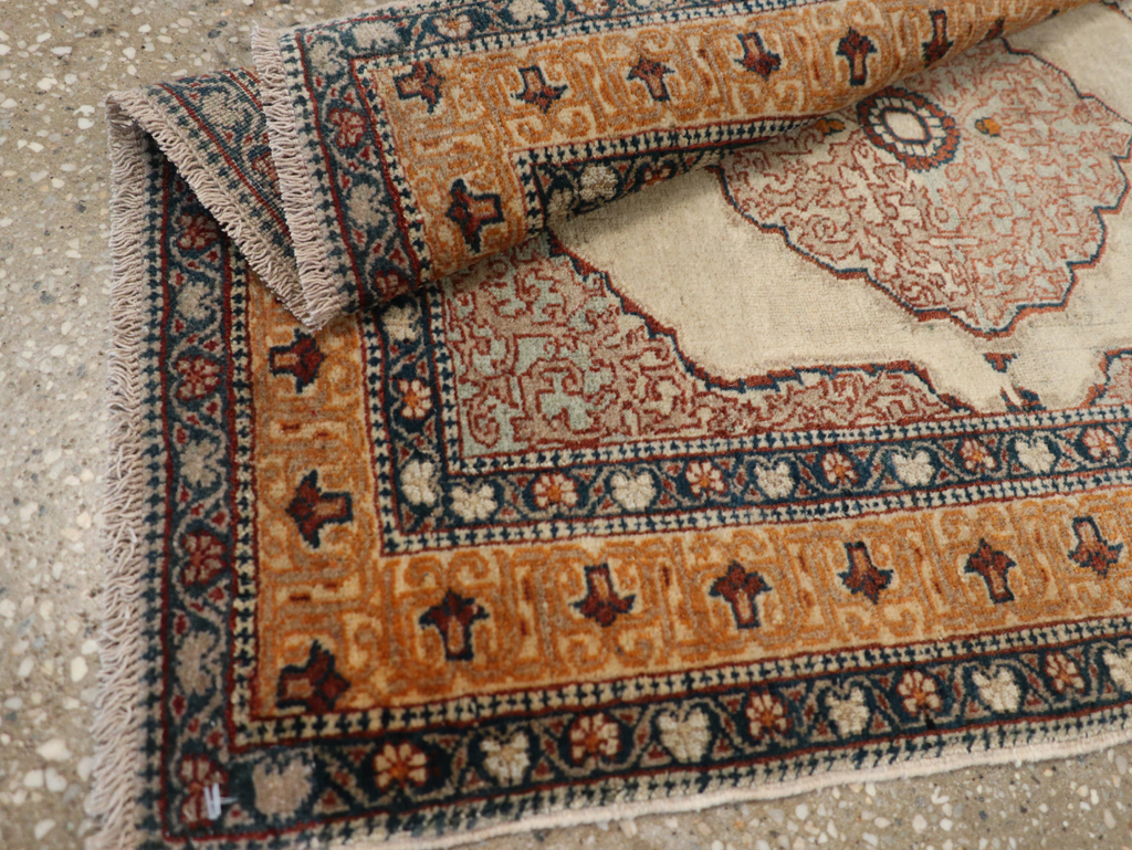 Antique Persian Tabriz Haji Jalili Rug, No.24518 - Staging