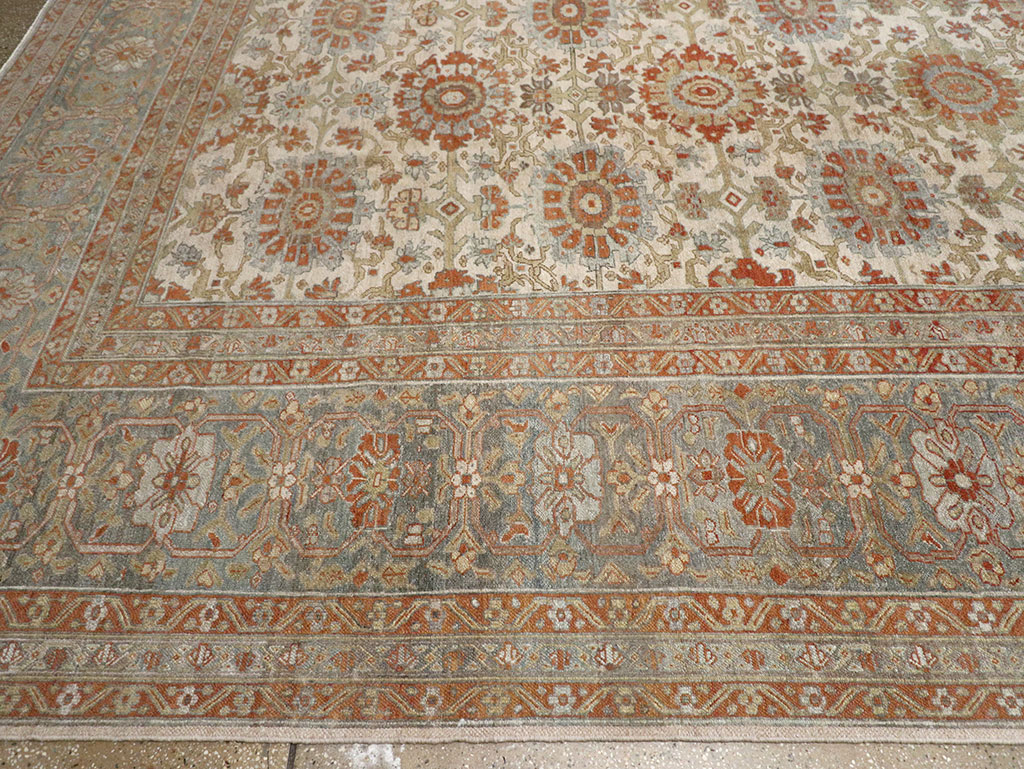 Antique Persian Bibikabad Oversize Carpet, No.24523 - Staging