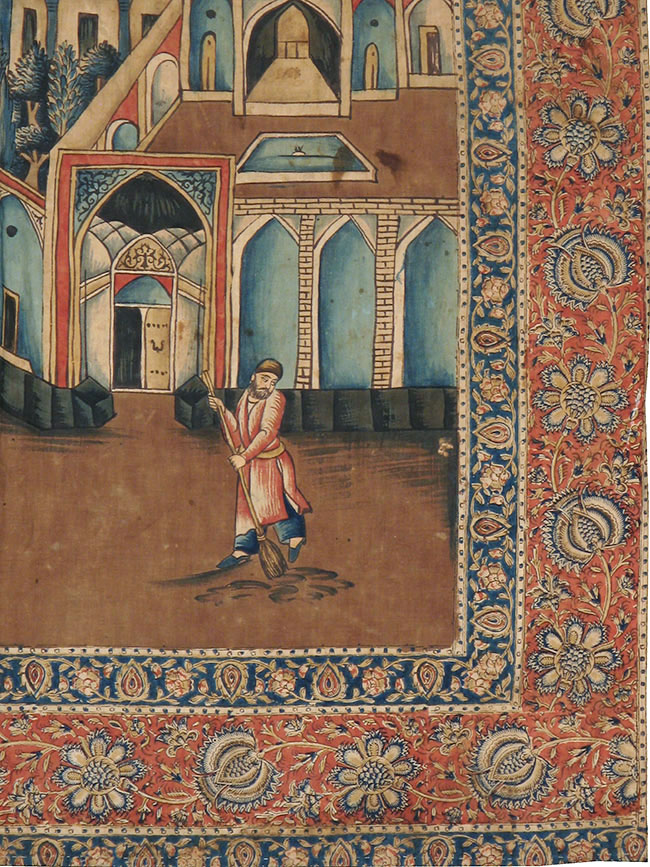 Vintage Persian Pictorial Textile, No.24527 - Staging