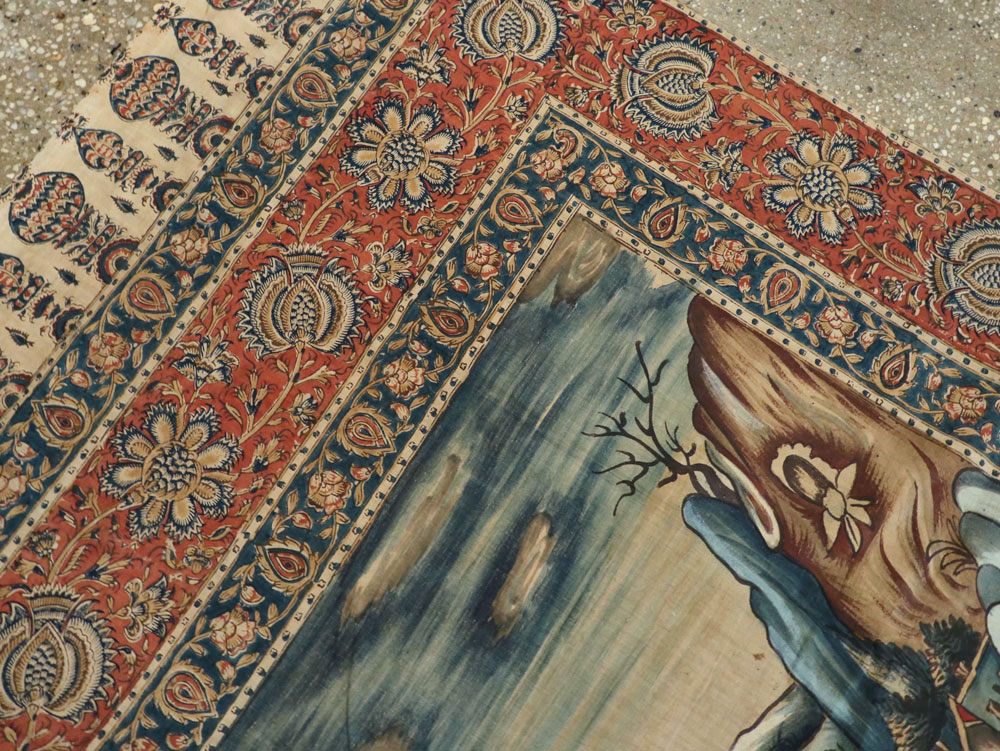 Vintage Persian Pictorial Textile, No.24527 - Staging