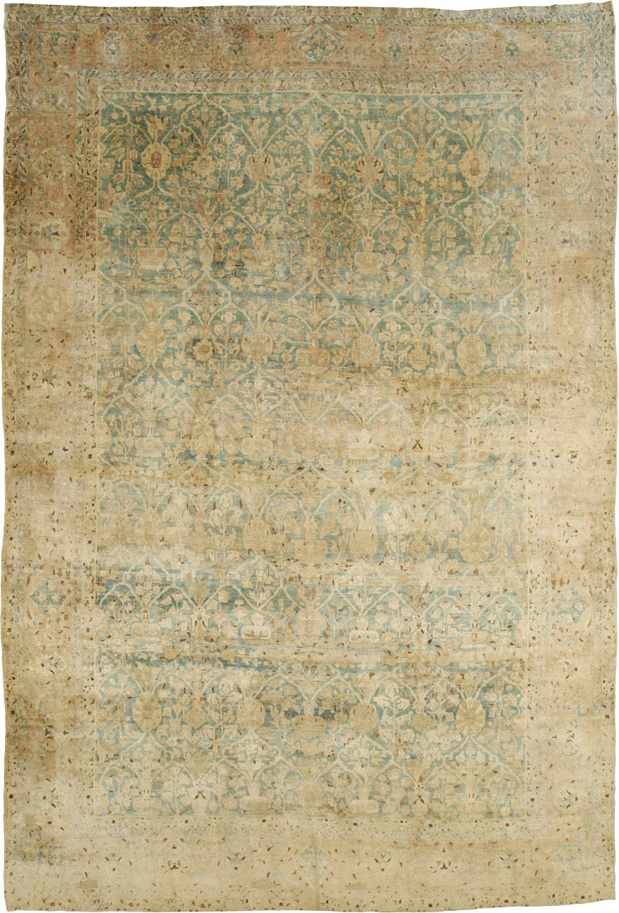 Antique Persian Tabriz Carpet, No.24529 - Staging