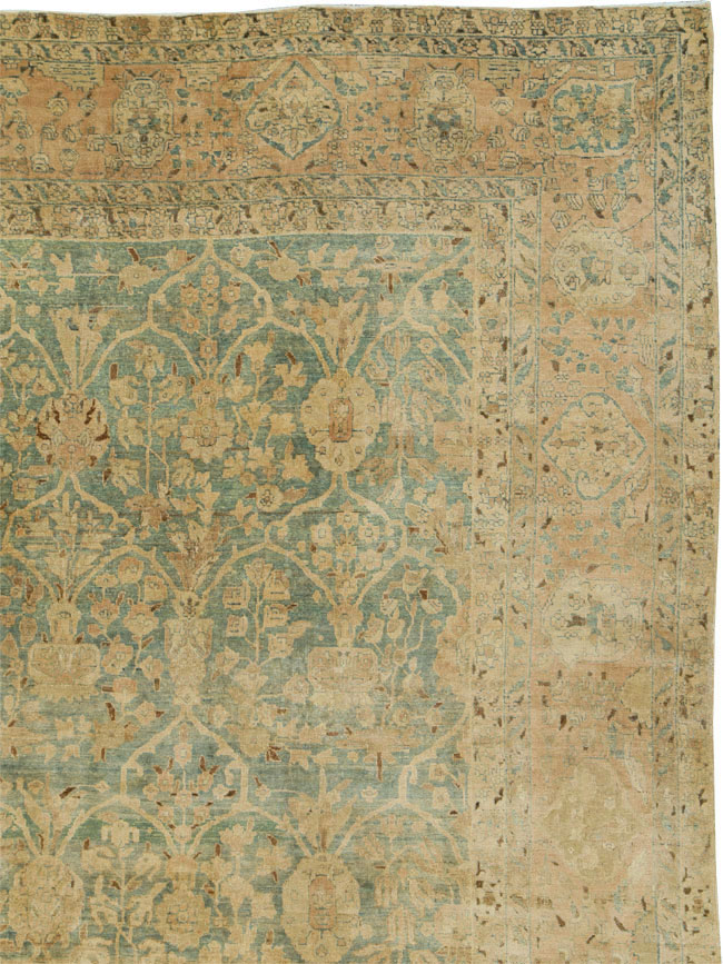 Antique Persian Tabriz Carpet, No.24529 - Staging
