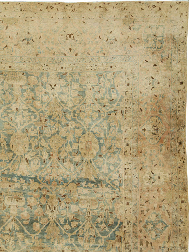Antique Persian Tabriz Carpet, No.24529 - Staging