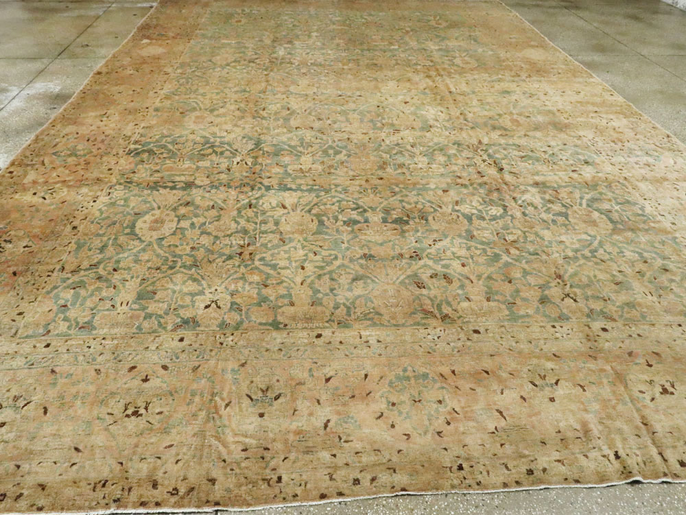 Antique Persian Tabriz Carpet, No.24529 - Staging
