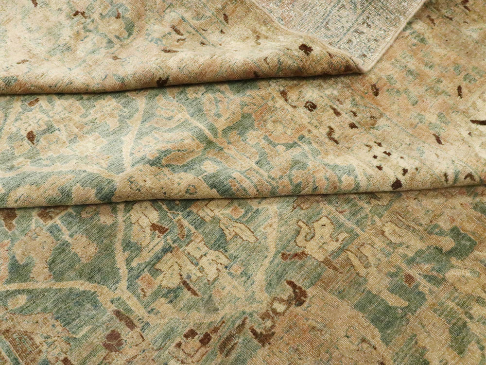 Antique Persian Tabriz Carpet, No.24529 - Staging