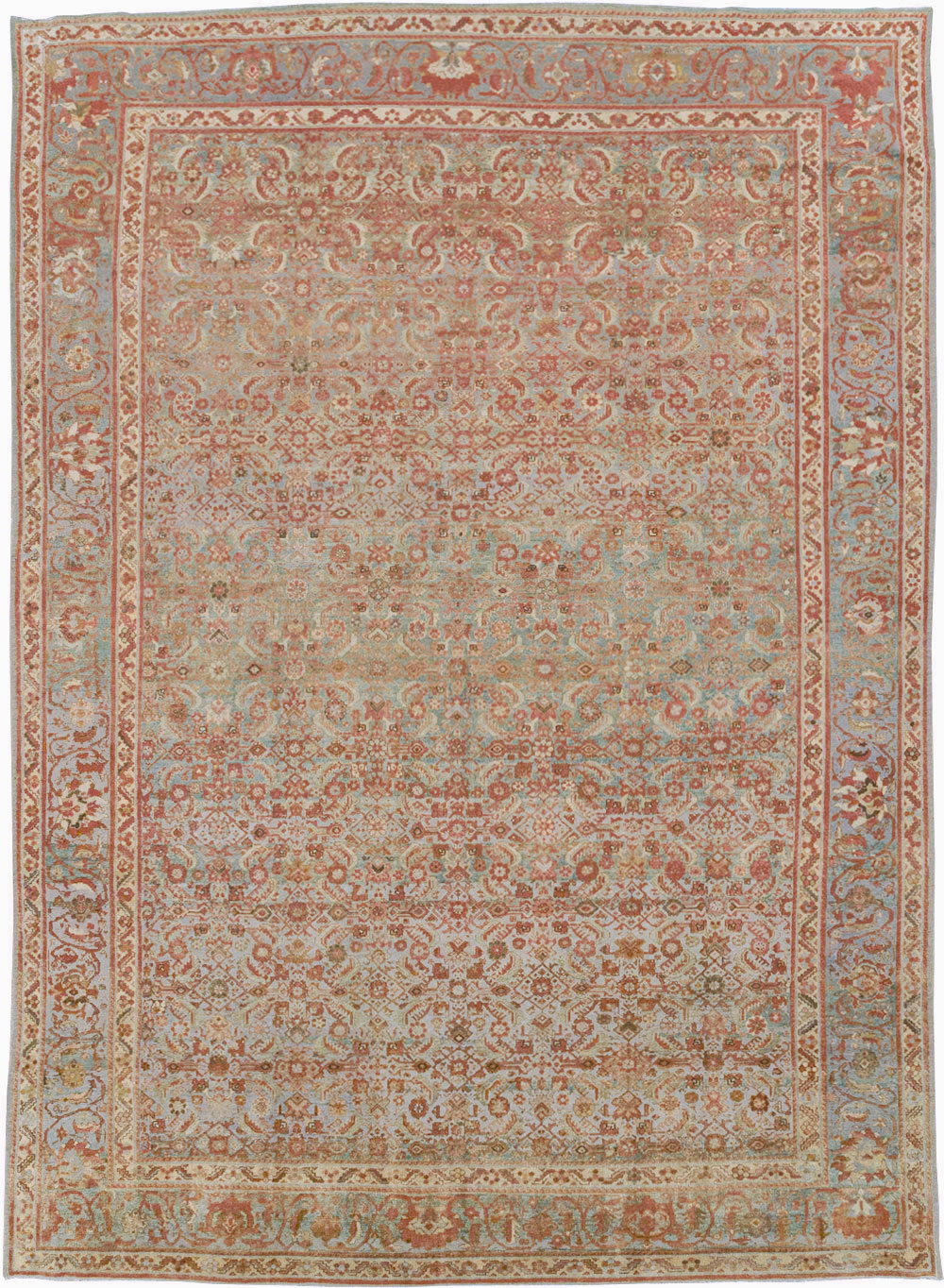 Antique Persian Malayer Large Carpet, No.24537 - Staging