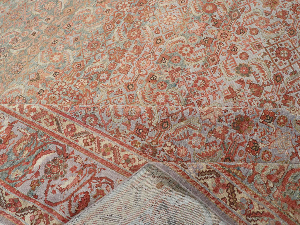 Antique Persian Malayer Large Carpet, No.24537 - Staging