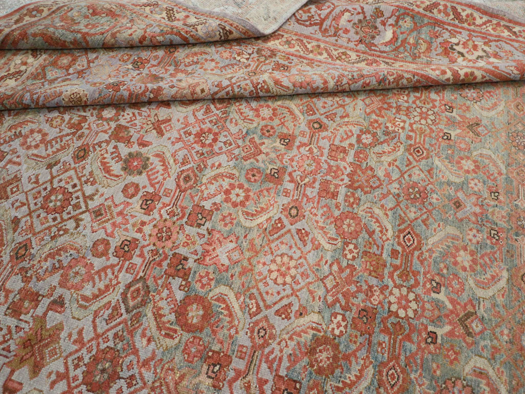 Antique Persian Malayer Large Carpet, No.24537 - Staging