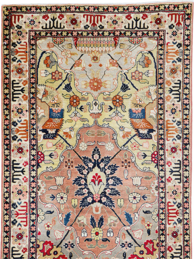 Vintage Persian Tabriz Runner, No.24553 - Staging