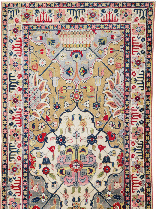 Vintage Persian Tabriz Runner, No.24553 - Staging