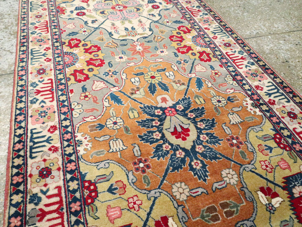 Vintage Persian Tabriz Runner, No.24553 - Staging