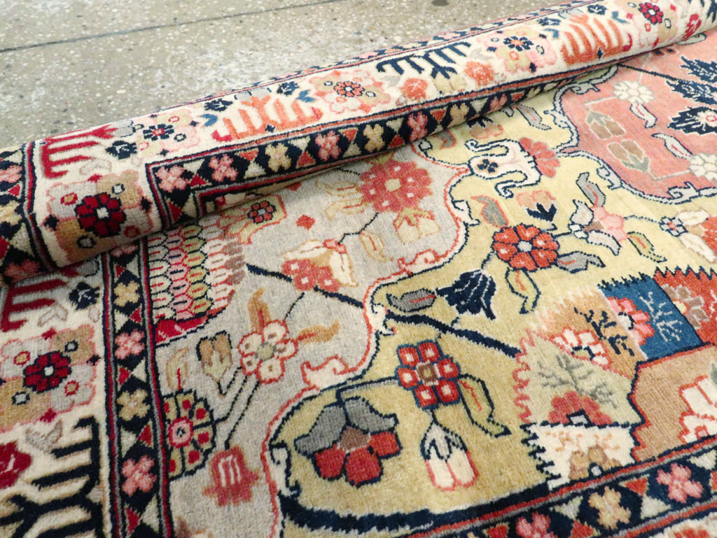 Vintage Persian Tabriz Runner, No.24553 - Staging
