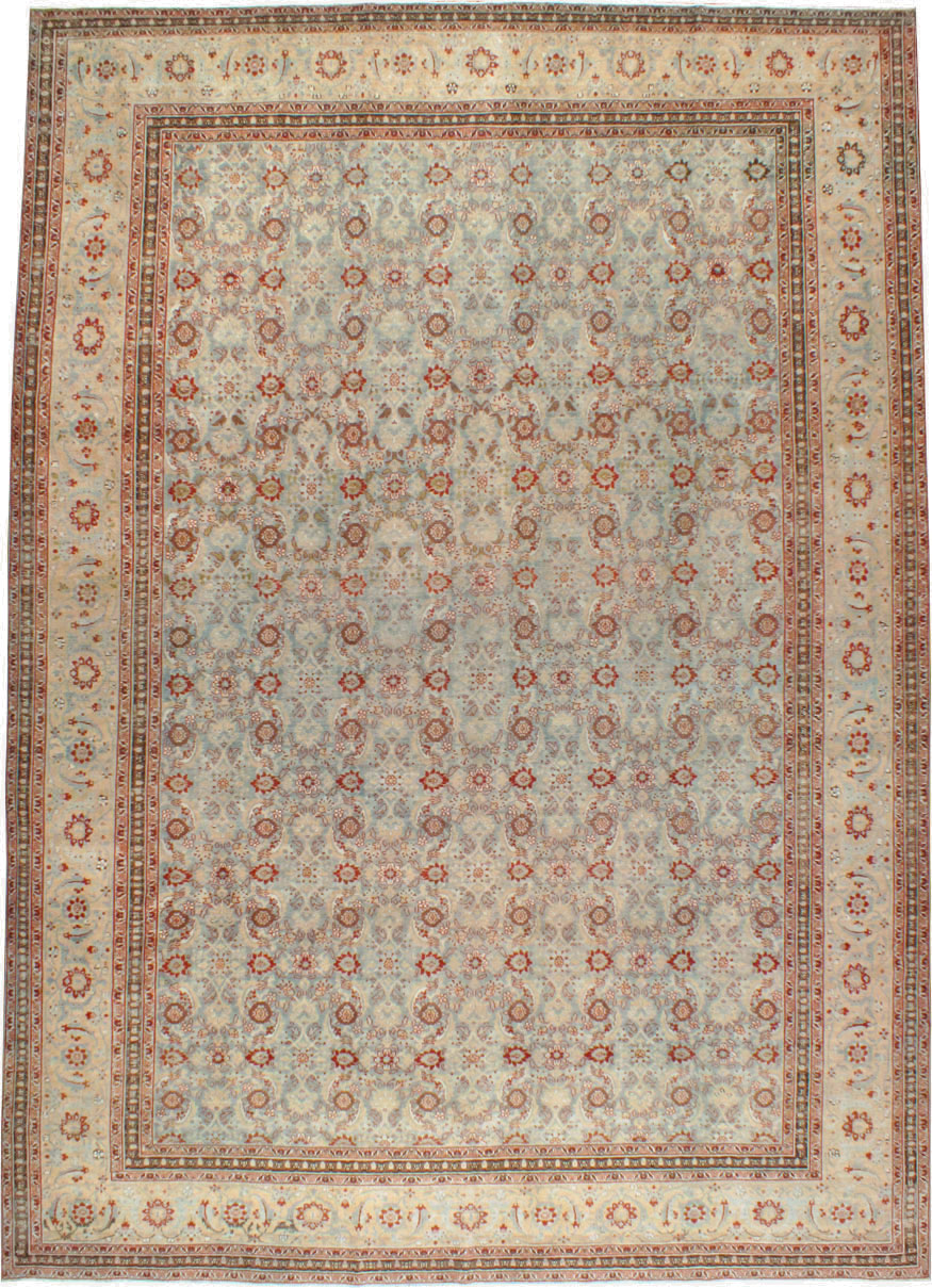 Antique Persian Tabriz Carpet, No.24559 - Staging